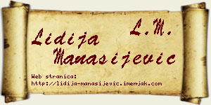 Lidija Manasijević vizit kartica